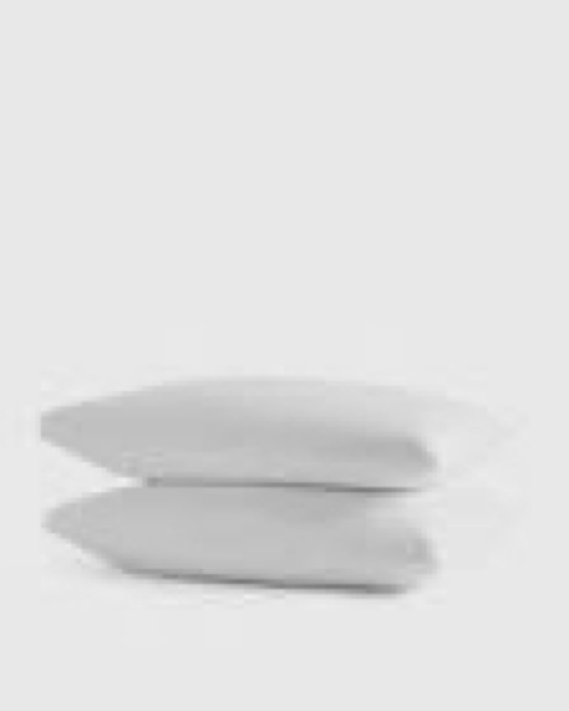 quince organic crisp percale pillowcase set queen 