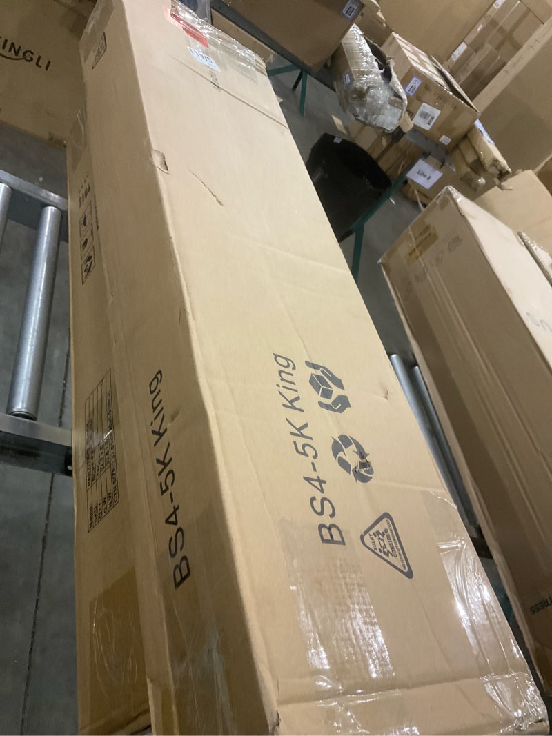 Condition photo showing New/Like New for 4 Inch Box Spring for King Bed,King Size Box Spring Only,Heavy Duty Mattress Foundation,Metal Bed Base,Non-Slip,Easy Assembly King 4 Inch