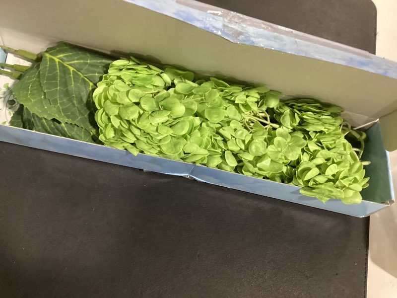 martine mall 3pcs 21in hydrangea artificial flowers, latex real touch hydrangeas lifelike large hydr