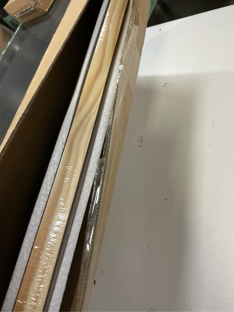 Condition photo showing New/Like New for 20x28 poster frame, solid wood 20x28 frame with mat for 16x24 photo, large picture frame 20x28-horizontal and vertical wall hanging for home, exhibition, caffe(natural) 20x28 natural
