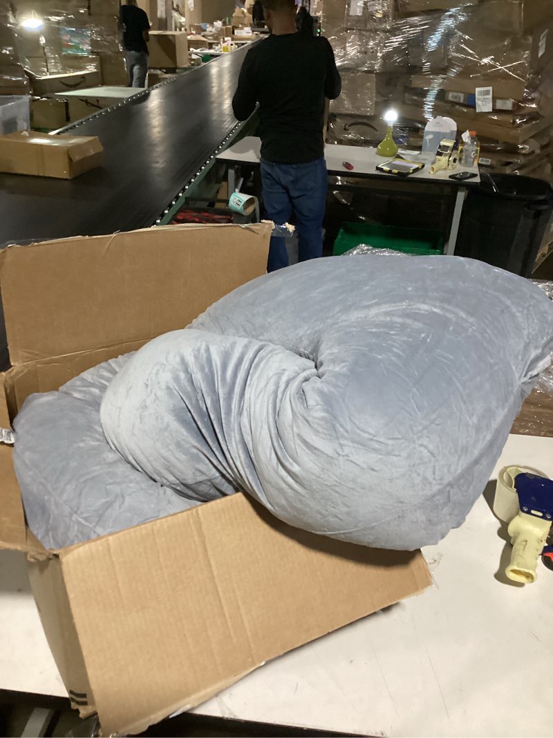 Condition photo showing As Is for Similar to Momcozy Pregnancy Pillows for Sleeping, U Shaped Full Body Maternity Pillow with Removable Cover - Support for Back, Legs, Belly, HIPS for Pregnant Women, 57 Inch Pregnancy Pillow for Women, Grey