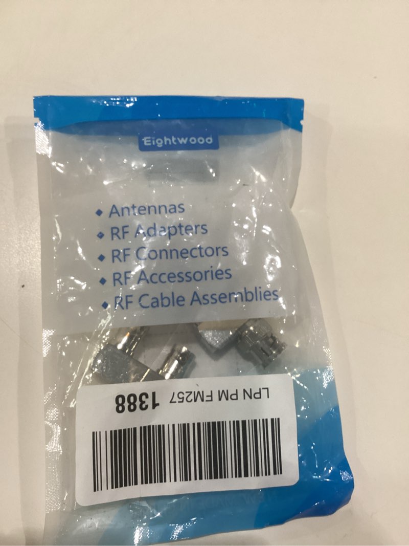 Condition photo showing New/Like New for Eightwood BNC Splitter Adapter 2-Pack BNC Male to Dual Female Tee Type 3 Way Audio RF Coax Connector