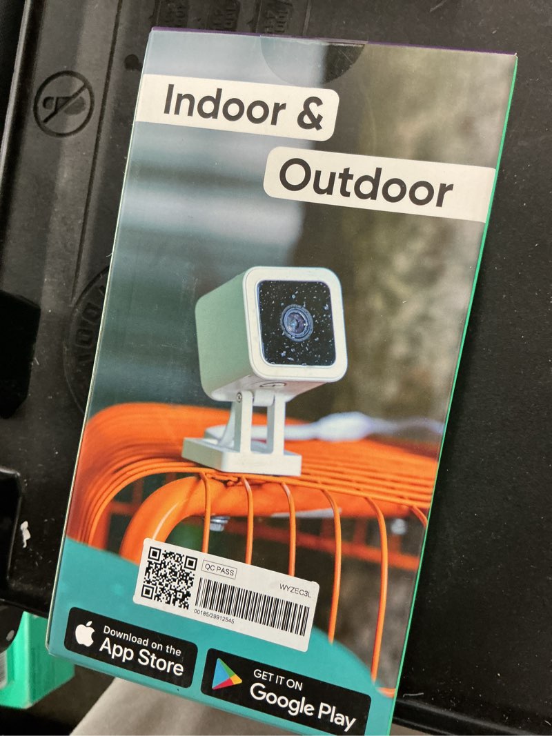 Condition photo showing New/Like New for wyze - cam v3 indoor/outdoor wired 1080p hd security camera - white