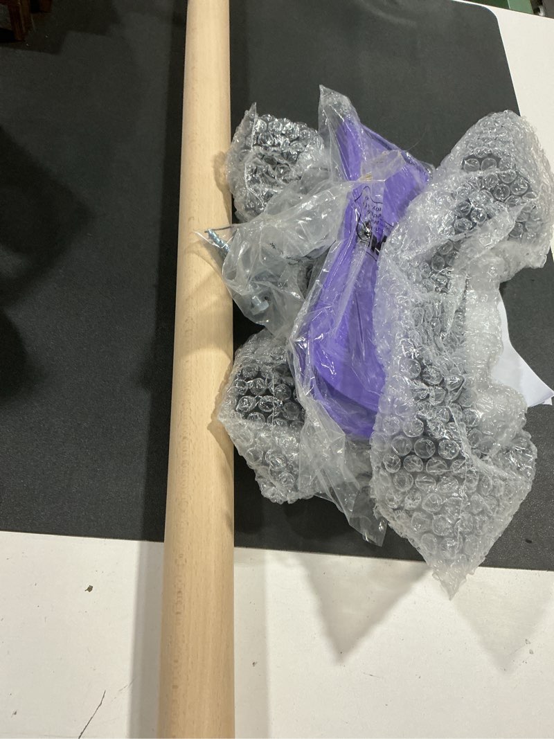 Condition photo showing Good Condition for flybold Wall-Mounted Ballet Barre with Turning Board and Premium Wooden Bar - Home Workout and Dance Equipment - Rust, No Wobble - 4ft, 1.5ft Diameter - Multiple Colors