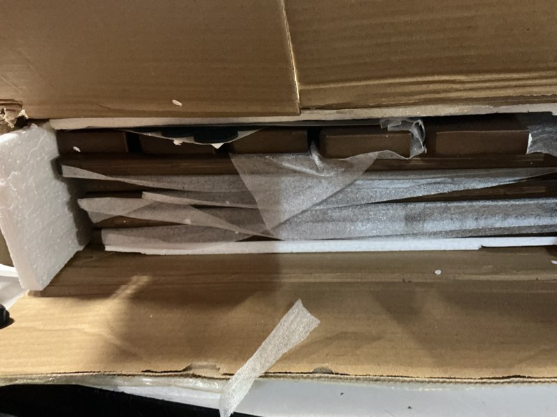 Condition photo showing As Is for gashell wire shelf covers, bamboo wire rack covers for pantry, closet (5pcs, 22" w x 12" d) 22"w x 12"d 5