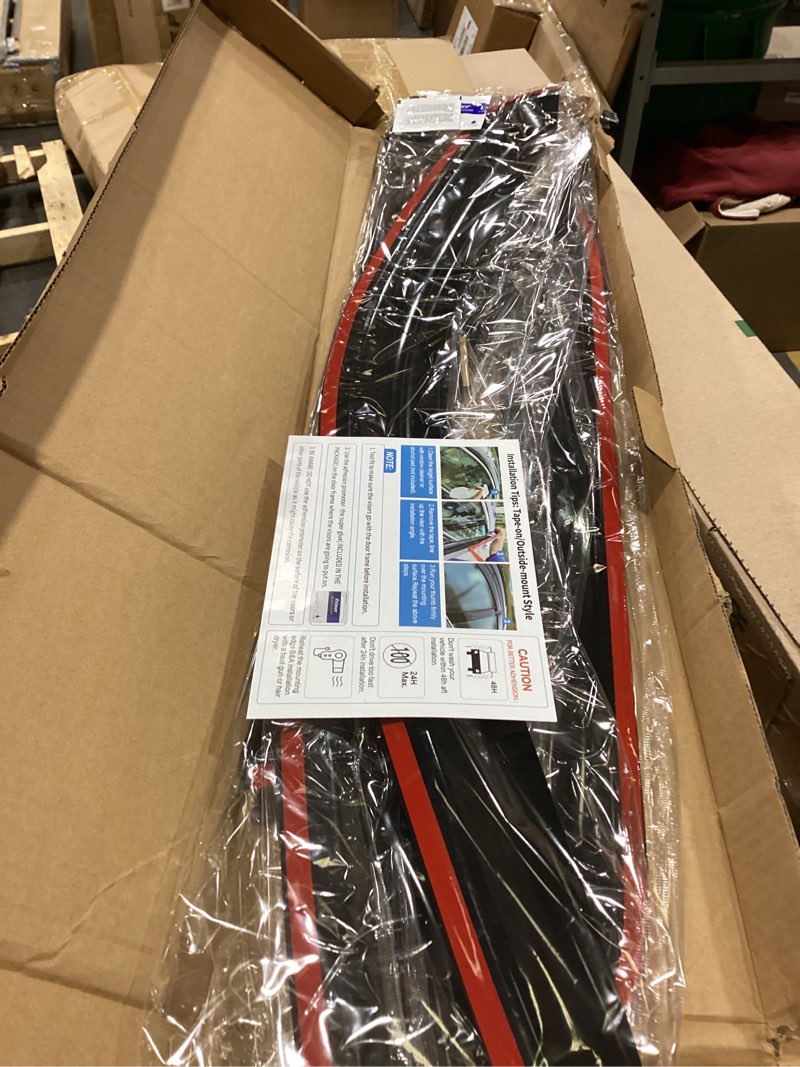 Condition photo showing New/Like New for window visors rain guards shield for 1998-2003 dodge durango, out-channel window vent wind deflectors visors shades for 98-03 durango