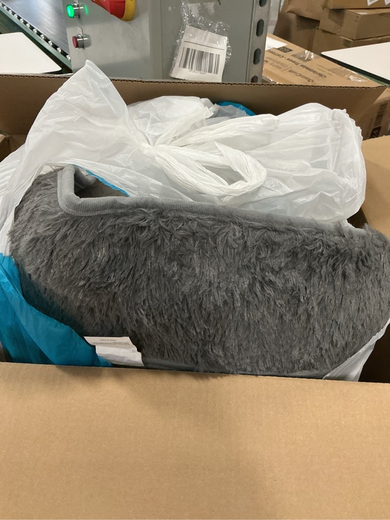Condition photo showing As Is for PAGISOFE Grey Fluffy Rug for Bedroom, 4x6 Rug, Shag Area Rug for Kids Room, Boys, Man Cave, Furry Carpet, Plush Modern Living Room Rug Soft, Shaggy Classroom Rug Fuzzy, Throw Rug for Dorm, Floor Rug