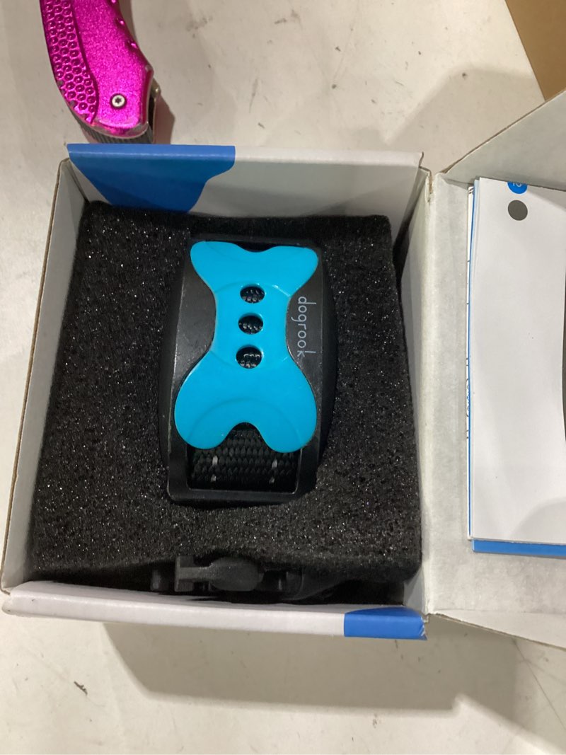 Condition photo showing Good Condition for dogrook dog bark collar | smart collar for dog training | no shock | beep & vibration | rechargeable | no bark collar for dogs | anti bark collar for large dog, medium dog, small dog | 12-110 lbs blue