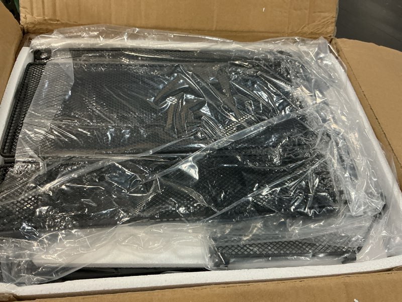 Condition photo showing Good Condition for Height Adjustable Standing Desk With Storage, Small Stand Up Desk With wheels, Portable Rolling Desk for Home Office, Mobile Sit Stand Desk for Small Spaces, For Walking Pad Treadmill, Black