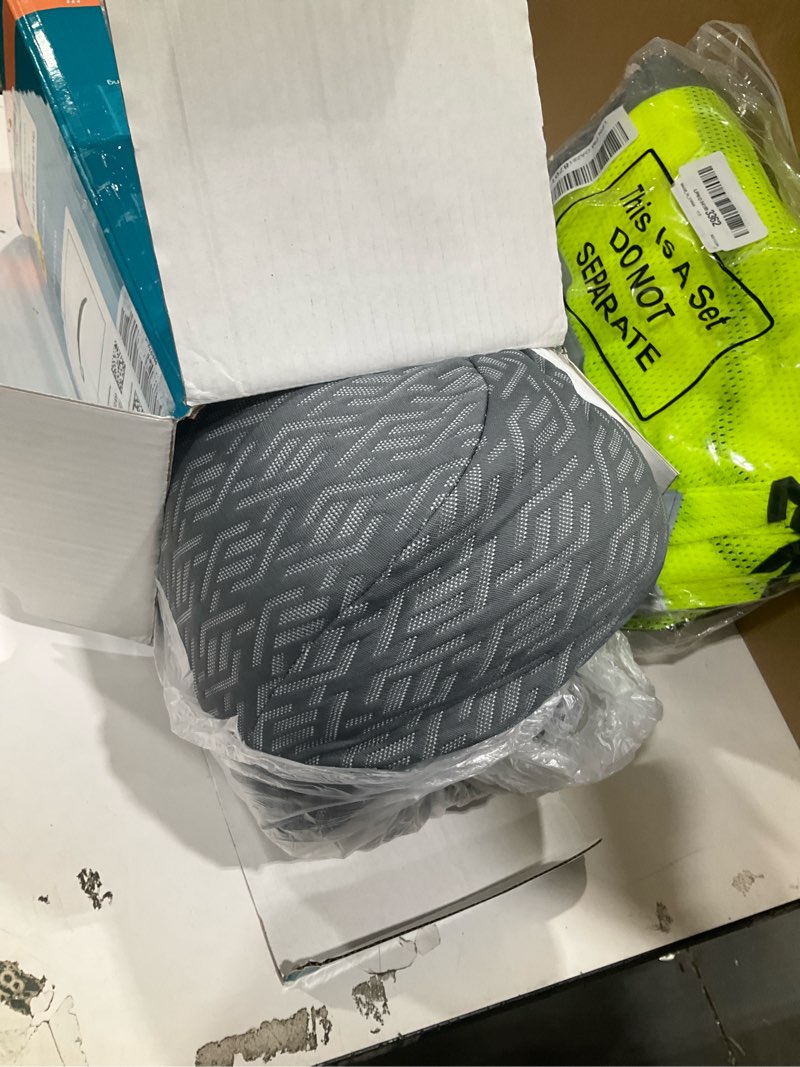 Condition photo showing Good Condition for elviros cervical neck pillow for neck pain relief, cpap pillow for side, back & stomach sleepers, ergonomic orthopedic pillow for cpap users to reduce air leaks and mask pressure, dark grey dark grey 23.6"lx16.3"wx4.9/5.1"h