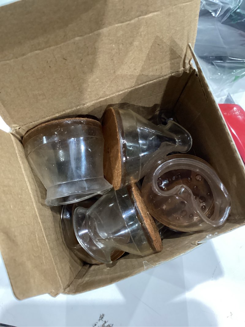 Condition photo showing As Is for 24 Pcs Chair Leg Floor Protectors for Hardwood Floors Silicone Covers Felt Pads Furniture Leg Caps Anti-Scratch Reduce Noise Fit (1-5/16" to 2") Universal L Clear-24pcs