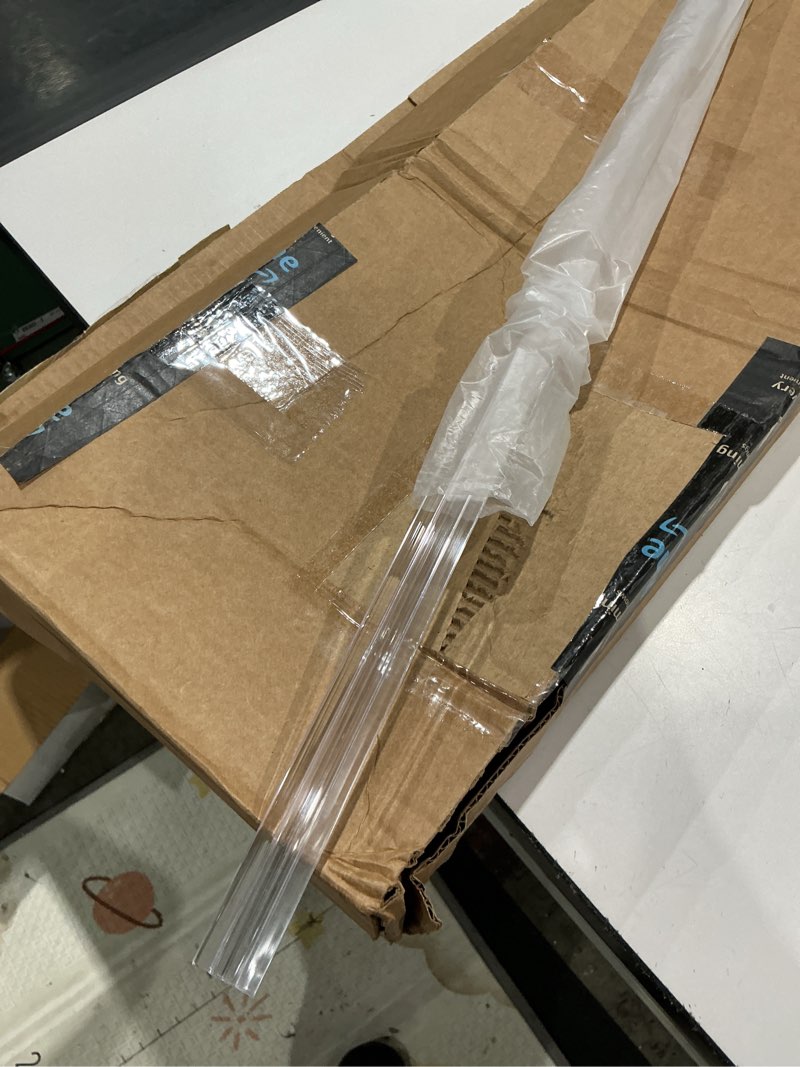 Condition photo showing Good Condition for shower door bottom seal pozia-36 long,1/4"(6mm) thick frameless glass shower door seal strip clear polycarbonate durable stop shower leaks and create a water barrier ultra clear