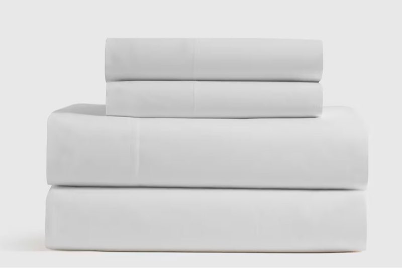 bamboo sheet set, king, white
