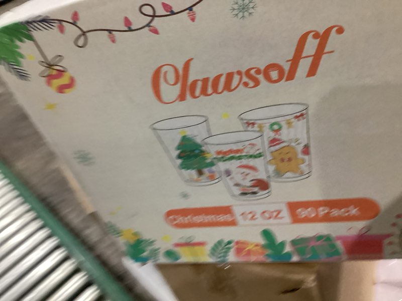 Condition photo showing New/Like New for Clawsoff 90 Pack Christmas Coffee Cups 12 oz No Lids, Disposable Insulated Paper Coffee Cups, Corrugated Ripple Wall Design Paper Cup, Hot Cold Drinking Cup for Party, Home, Events 12 OZ-90 Pack