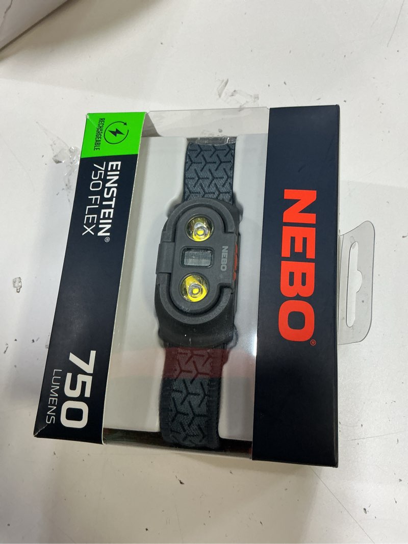 Condition photo showing New/Like New for nebo einstein 750 lumen led gray flex headlamp