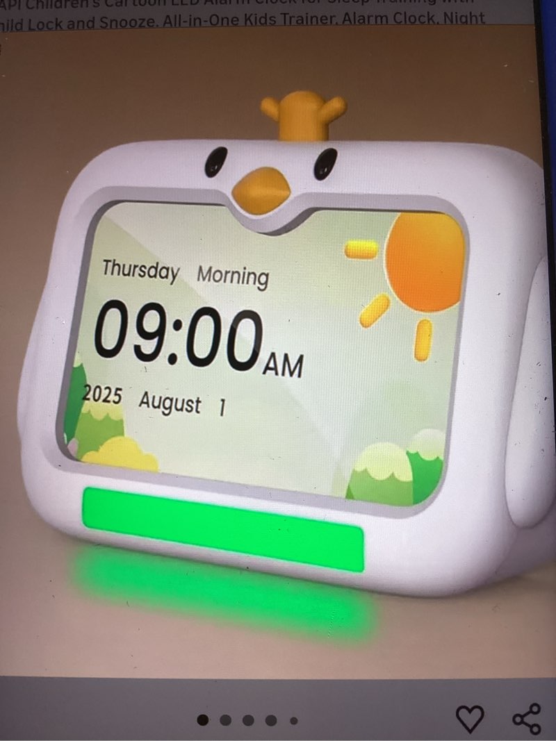 Toddler sleep training clock