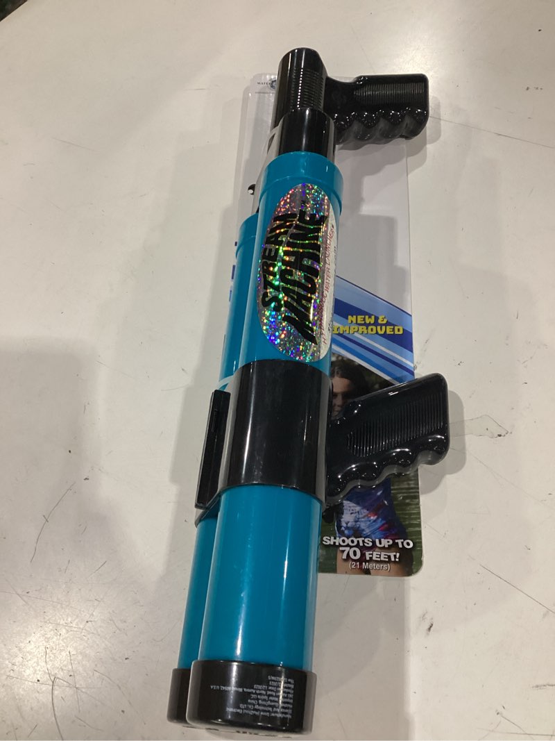 Condition photo showing New/Like New for water sports, stream machine water cannon, squirt gun, soaker, and water launcher for outdoor games and swimming pool toy for kids and adults, colors may vary, db-1200, double barrel db-1200 (double barrel)