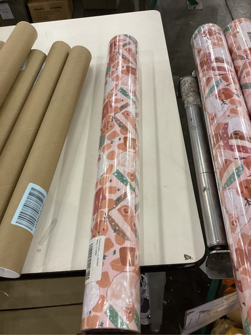 LeZakaa Christmas Wrapping Paper Jumbo Roll, Buffalo Plaid Reindeer & Modern Plaid Reversible Design for Festive Winter Holiday, Family Gathering, 24 inches x 100 Feet