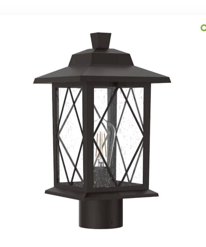 Project Source Larkdale Bronze Outdoor Wall Light