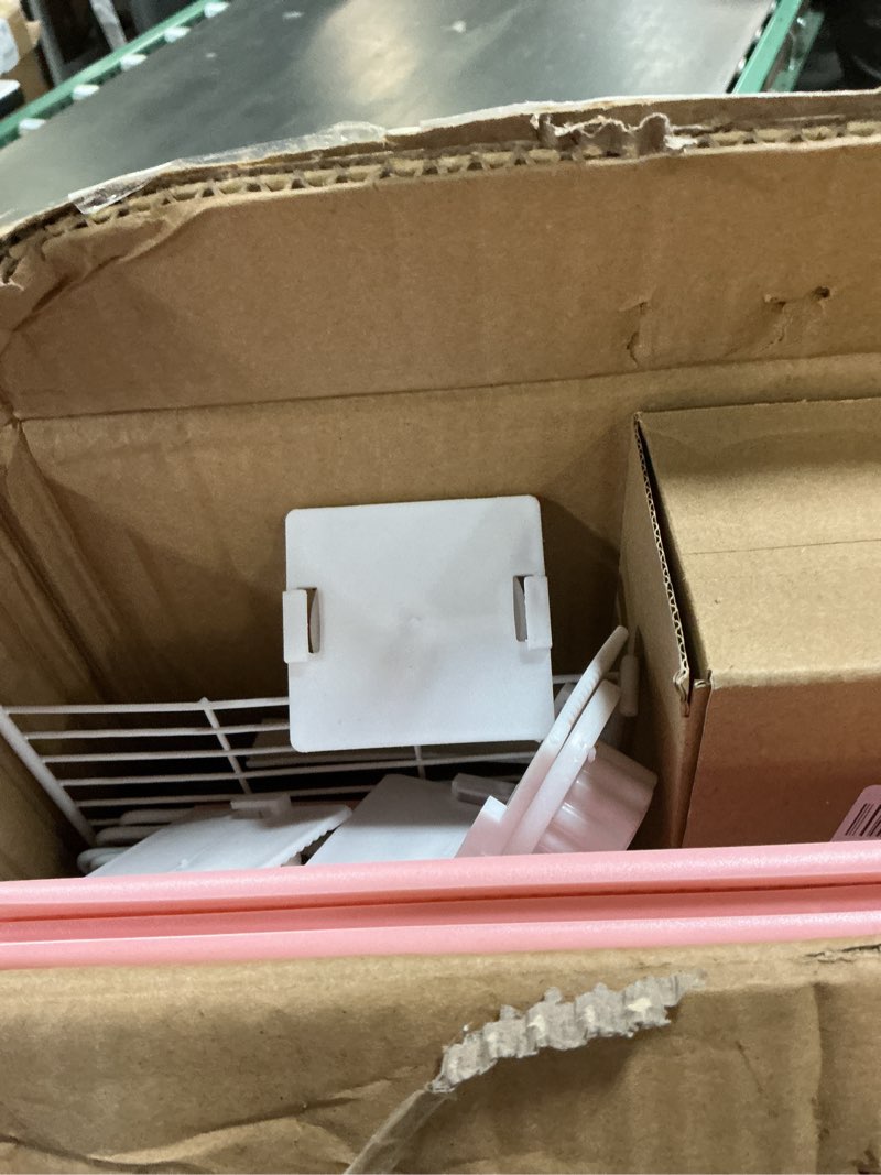 Condition photo showing Good Condition for DuvinDD 2-Story Small Rabbit Cage Indoor Bunny Hutch with 2 Deep Pull-Out Trays and Urine Guard, Guinea Pig Cage Metal Wire Netting Villa, Small Animals House for Ferret, Chinchilla, Hedgehog Pink