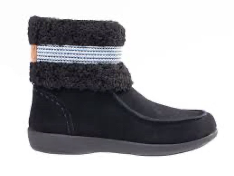 revitalign women's siesta frosty boot, black, 8.5