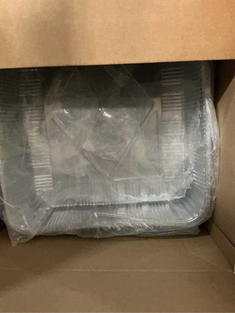 Condition photo showing New/Like New for zubebe 50 pack disposable cat litter box for cats, large disposable kitty litter tray boxes 19.69 x 15.75 x 3.94 inches plastic pets pan standard for indoor home travel portable(clear)