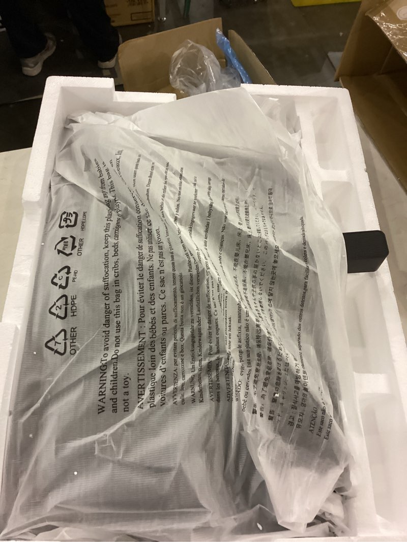 Condition photo showing As Is for LG 32MR50C-B Curved Monitor 32-Inch FHD 100Hz AMD FreeSync OnScreen Control Dynamic Action Sync Black Stabilizer Tilt Stand (HDMI) - Black