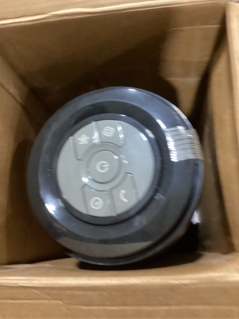 Condition photo showing As Is for utilitech 36-in 120 -volt 3 -speed indoor black/matte oscillating tower fan with remote