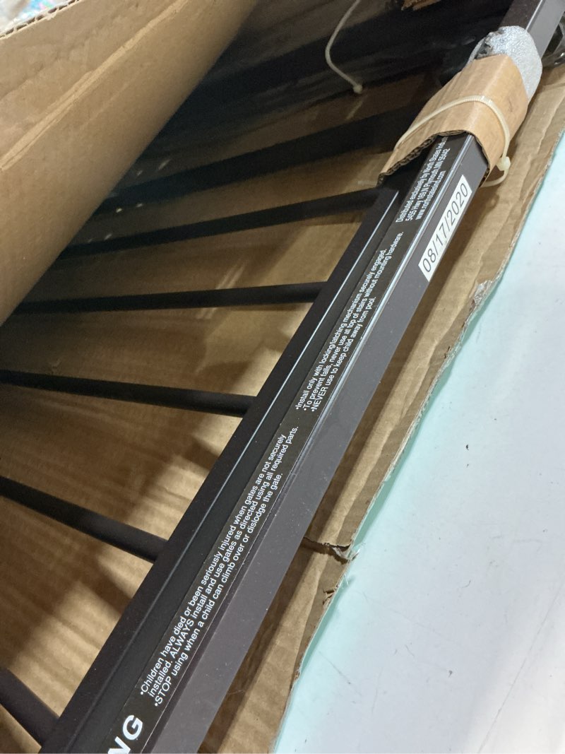 Condition photo showing Good Condition for toddleroo by north states light the way baby gate: heavy duty metal gate with light sensing led for added safety. pressure or hardware mount. fits 28.75"-38.25" wide (29.3” tall, matte bronze)