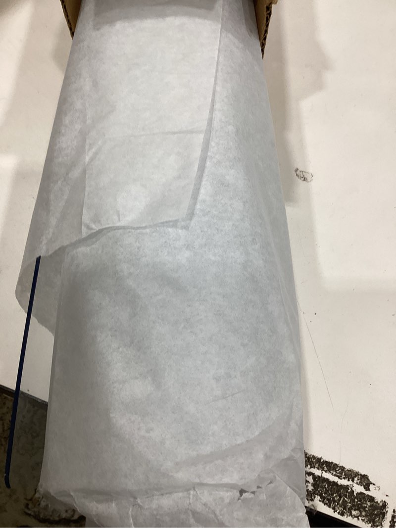 Condition photo showing As Is for clear table protector, usa made, safe, 14 x 22 inch, 2mm thick ultra smooth vinyl, small clear desk mat for office desk top, desk blotter pad for writing desk 22" x 14" 2mm rectangle crystal