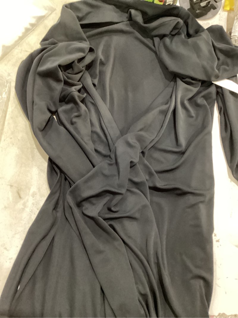 Condition photo showing Good Condition for amazon essentials women's long sleeve v neck signature wrap dress x-large black