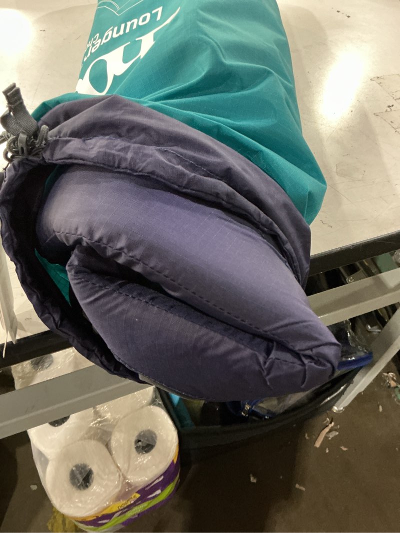 Condition photo showing Good Condition for eno, eagles nest outfitters lounger dl camping chair, outdoor lounge chair, navy/seafoam