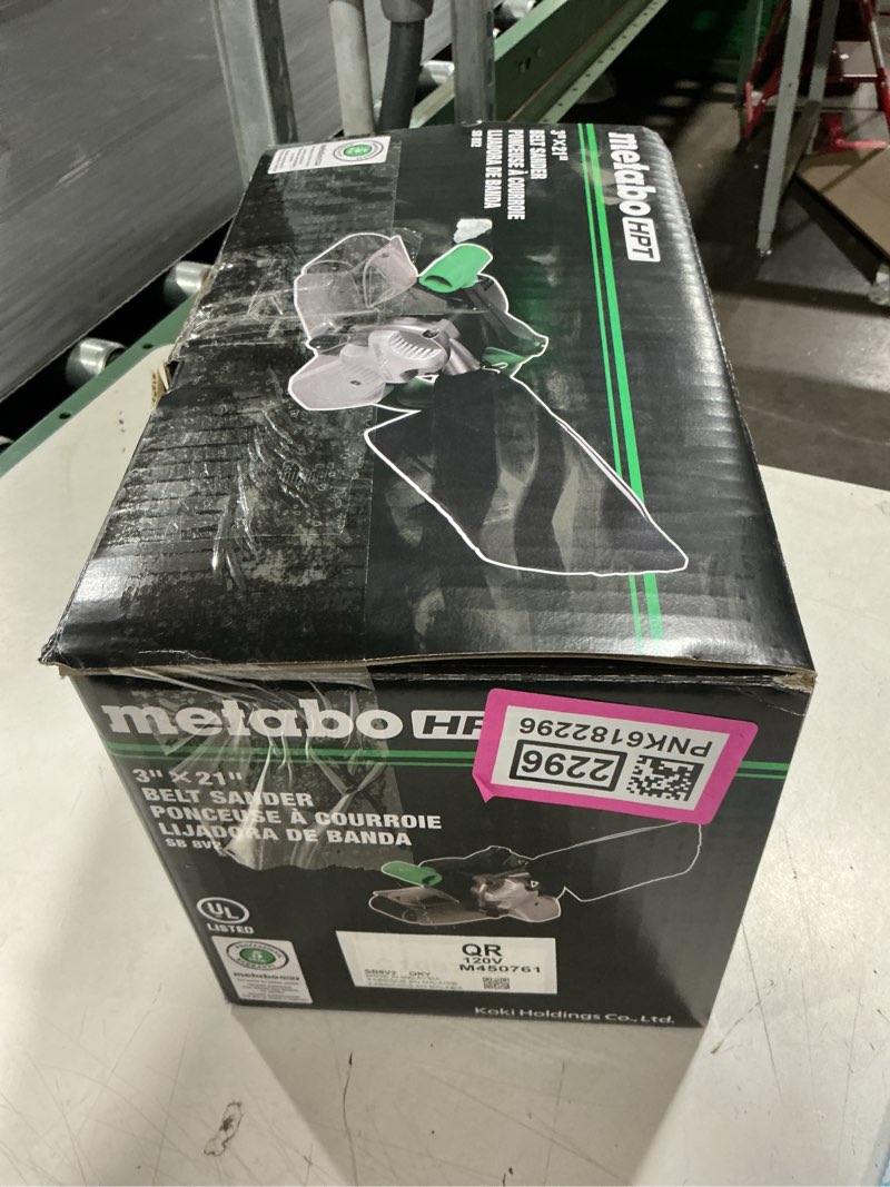 Metabo HPT 9-Amp Belt Corded Sander with Dust Management