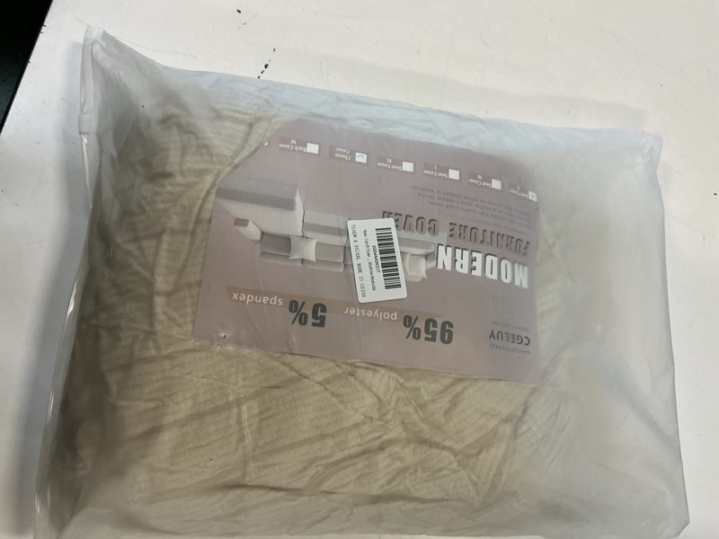 Condition photo showing New/Like New for Sofa Cover Washable Sectional Couch Covers Sofa Slipcovers for 3 Cushion Couch Pet Friendly L Shaped Couch Protector for Dogs Coffee 3 PCS+1 Chaise