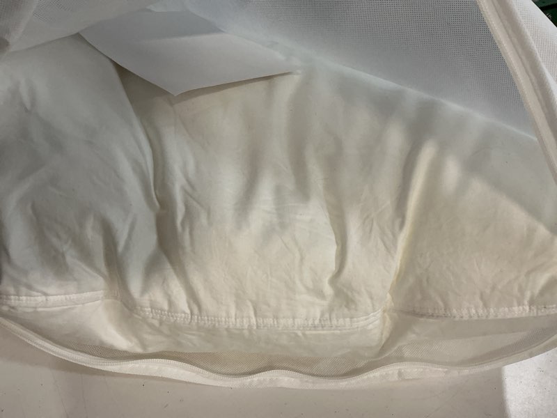 Condition photo showing As Is for premium down alternative pillow, standard, soft