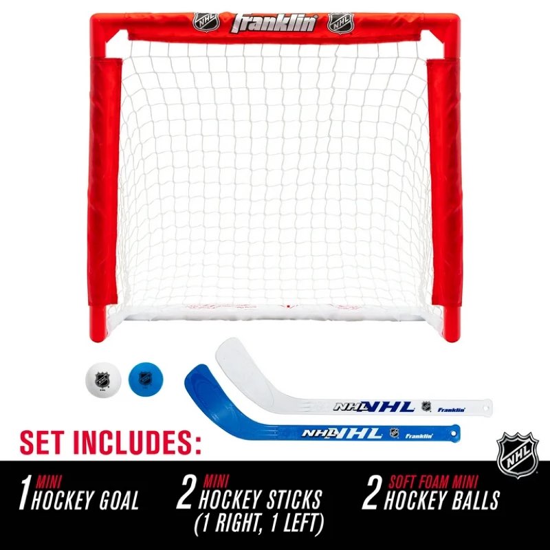 franklin sports nhl kids mini hockey set - includes 1 knee hockey ...