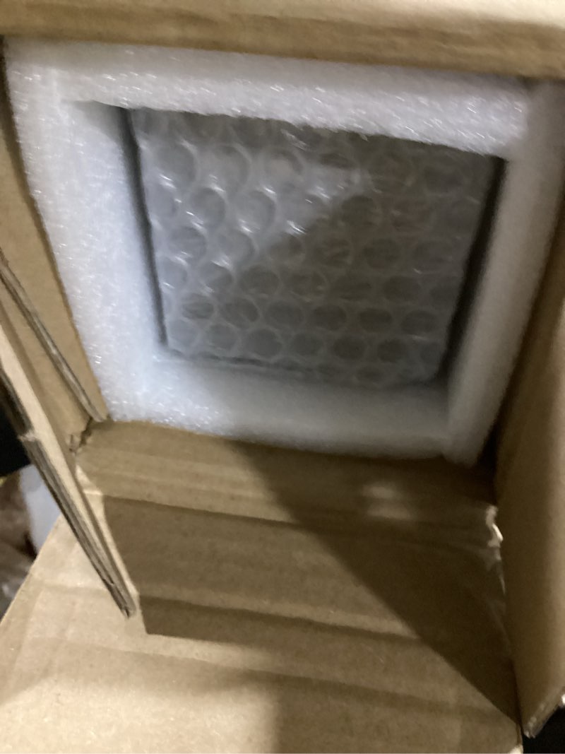 Condition photo showing As Is for 100% blackout roller shades cordless blinds for indoor windows,free-stop window shades pull down,thermal insulated fabric uv protection,blackout window guard blinds for home,office,grey,34" w x 72" h grey 34"w x 72"h