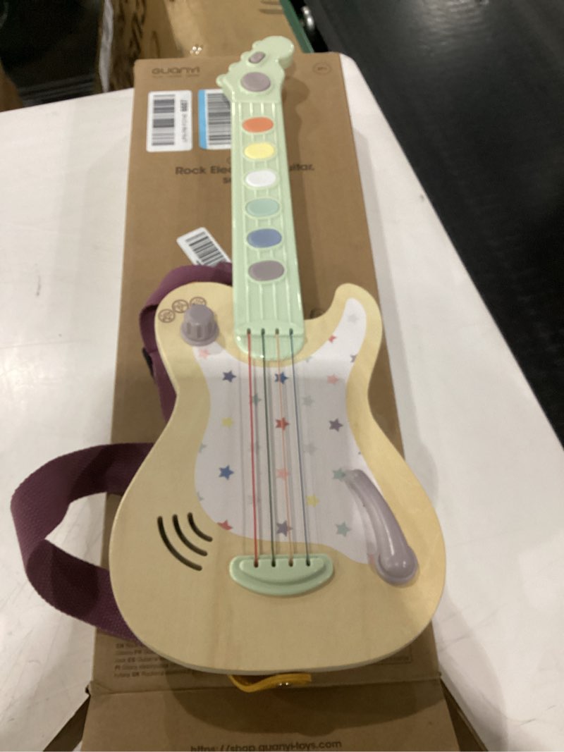 Condition photo showing Good Condition for freniland electric guitar toy for kids – rock style musical guitar with real strings, pressable buttons & sound effects, musical instrument for toddlers boys girls ages 3–6