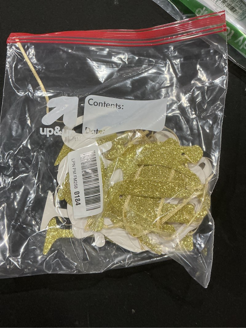 Condition photo showing As Is for Congratulations Banner - Graduation Wedding Engagement Bridal Shower Baby Shower Housewarming Party Banner Sign,2020 Pennant Flags Garland Photo Props for Graduation Party Favors(Gold Glitter).