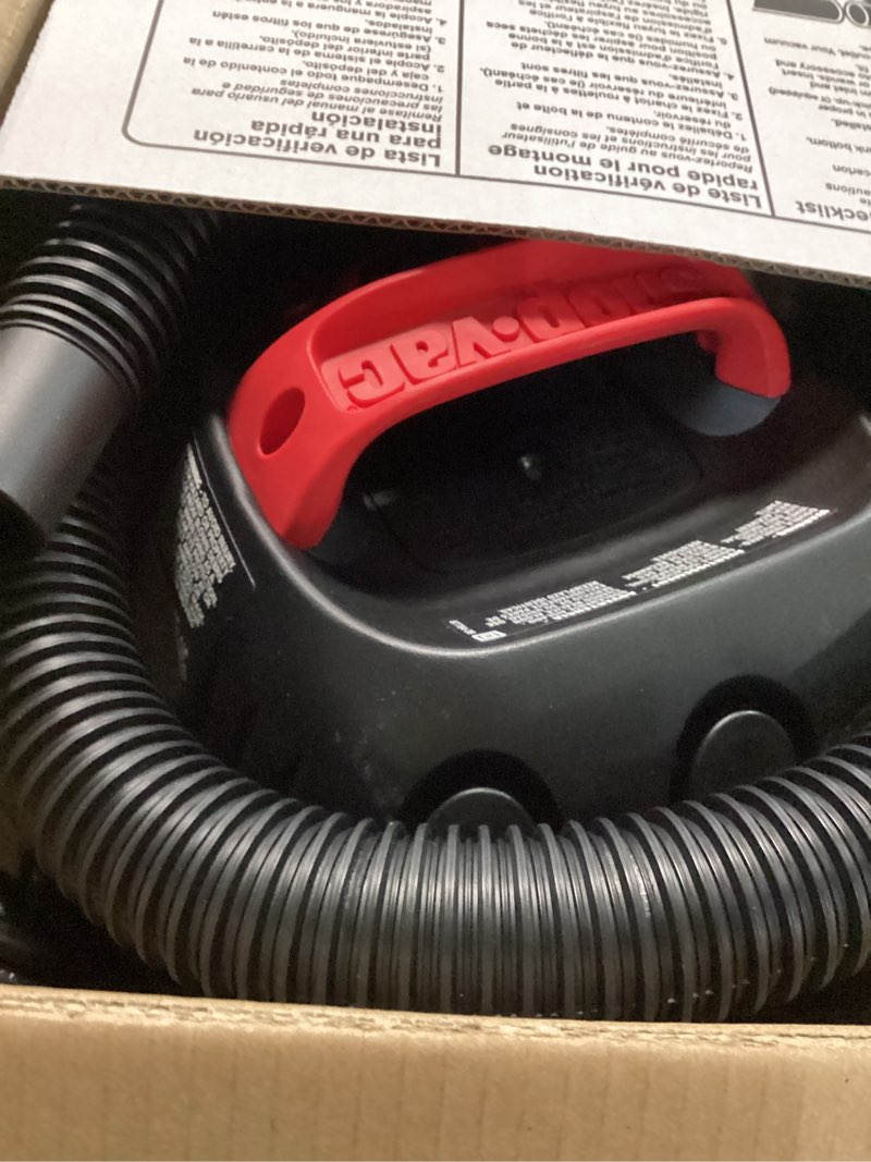 Condition photo showing Good Condition for shop-vac 9303511 2.5 gallon wet dry vacuum, 2.5 peak hp, 1.25 inch diameter x 4 foot hose, 12 ft cord length, wall mounted, includes filters, ideal for jobsite, garage, car & workshop