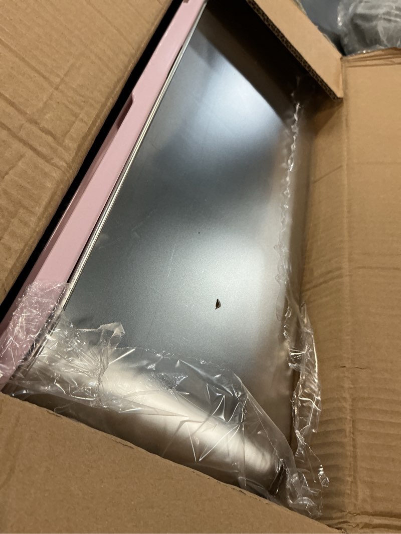 Condition photo showing Good Condition for stainless steel litter box | xxl deepened 8" design enclosed box with lid for big cats | high sided, anti-urine leakage | non-stick bottom & includes litter mat & metal scoop(cute pink)