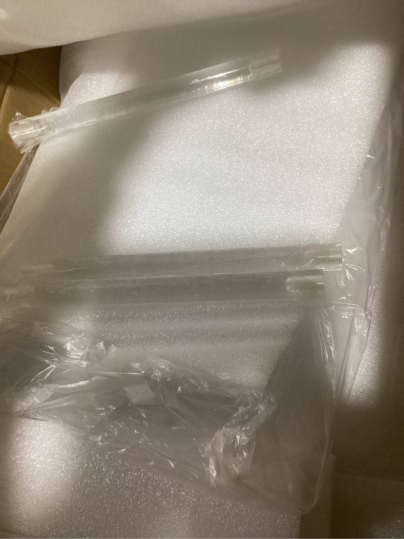 Condition photo showing Good Condition for acrylic folding tv tray table - 23" high acrylic table, foldable desks for small spaces, living room, bed room, tv dinner table with easy assembly, 1pcs transparent rectangle tray rectangular 18.6" l x 11.9" w x 23.6" h-1pcs