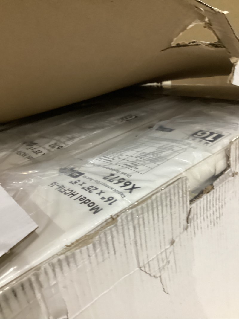Condition photo showing New/Like New for X6672 MERV 16 Filter 16x25x5 Compatible with Lennox X6672 Merv 16 Home Furnace Filter for HVAC System, Number HCF16-16, (Actual Size: 15.75 x 24.75 x 4.37 In), 3 Pack