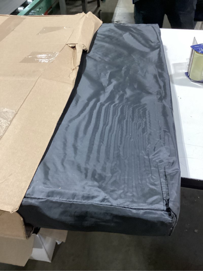Condition photo showing Good Condition for back seat extender for dogs, hard bottom dog car seat cover for truck back seat, dog hammock for car, upgraded pu leather material, larger space, holds 400lbs xl black+orange