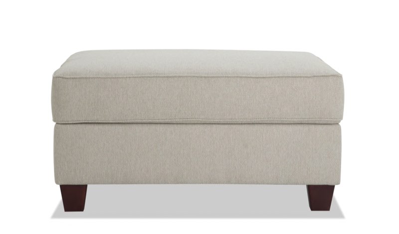 Laurel Beige Storage Ottoman