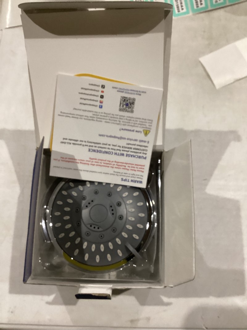 Condition photo showing New/Like New for HOPOPRO 5-Mode High Pressure Shower Head - The Washington Post, NBC News, Today TV Show Recommended - High Flow Fixed Showerheads (4 Inch Chrome) 4 Inch Modern Chrome