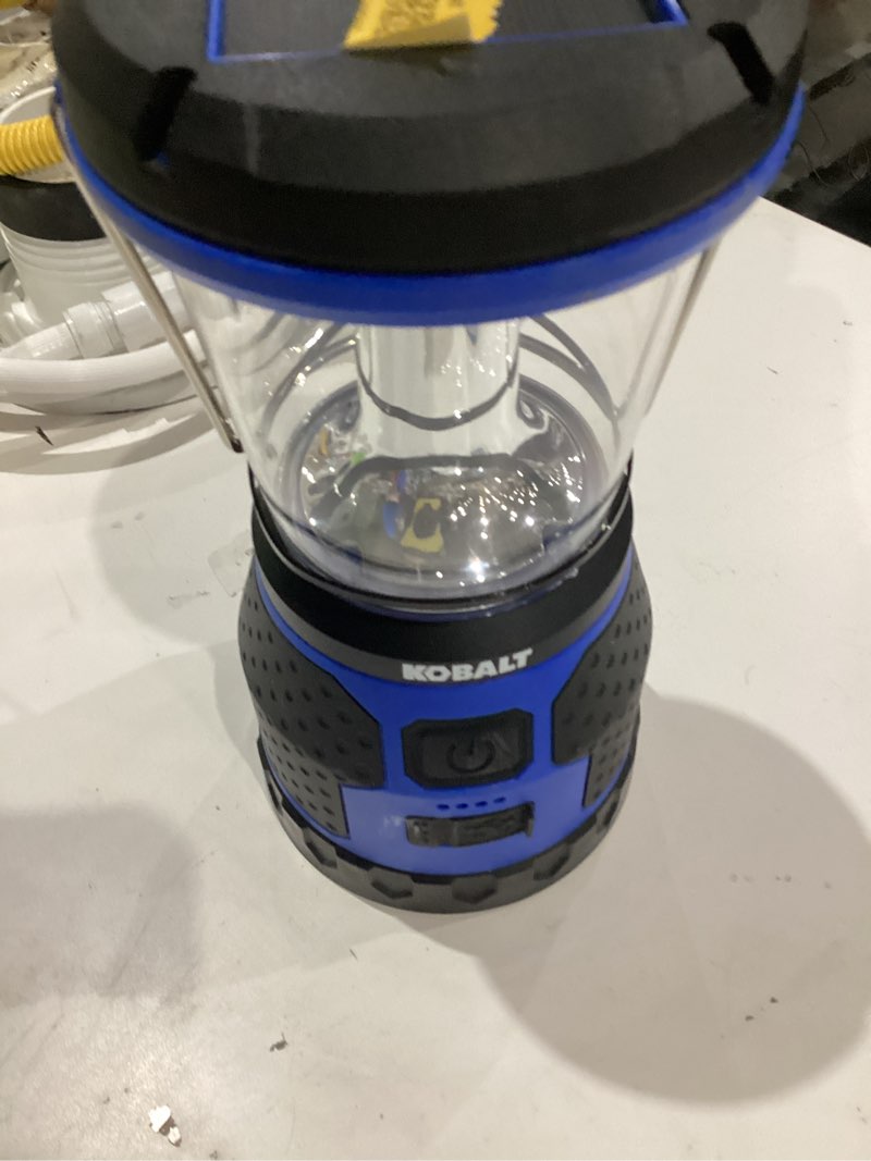 kobalt 1500-lumen 4 -mode led rechargeable camping lantern