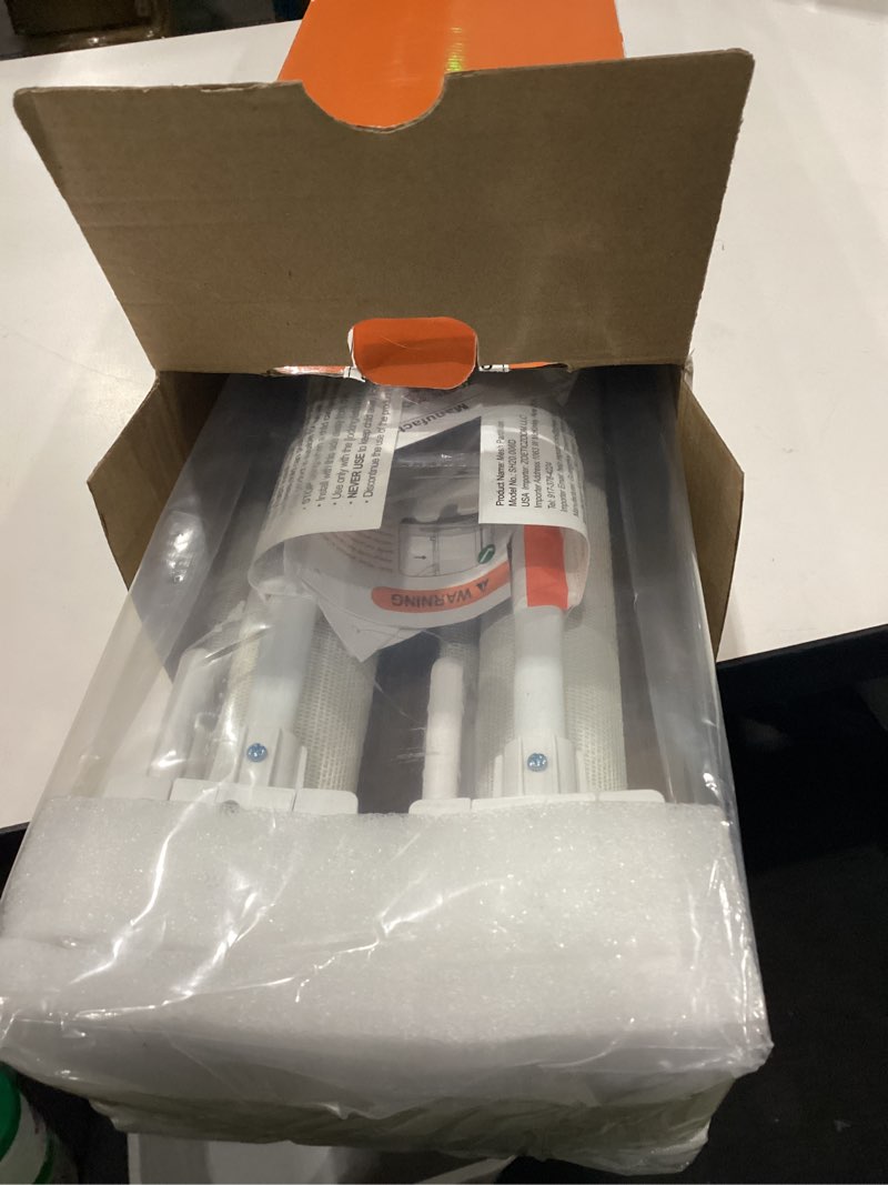 Condition photo showing Good Condition for 2-Pack Retractable Baby Gate for Stairs-33”Height, Expands up to 55”Width-Safety Gate for Infants, Toddlers, Dogs & Pets-Easy Install, Secure Closure, White Mesh Design for Indoor & Outdoor Use