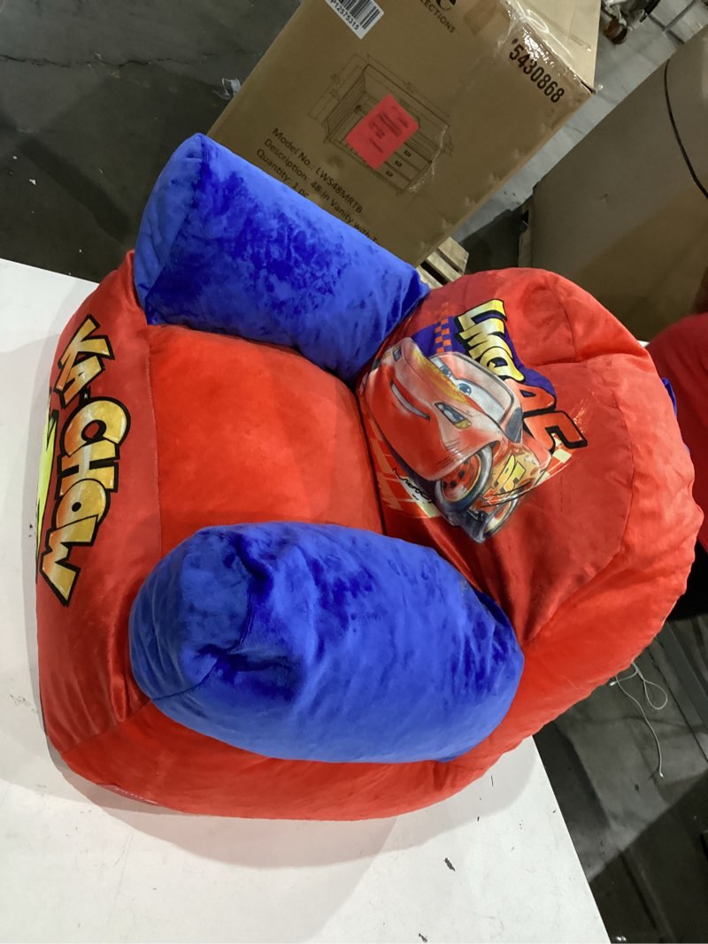Condition photo showing Good Condition for disney cars kids sofa bean bag armchair