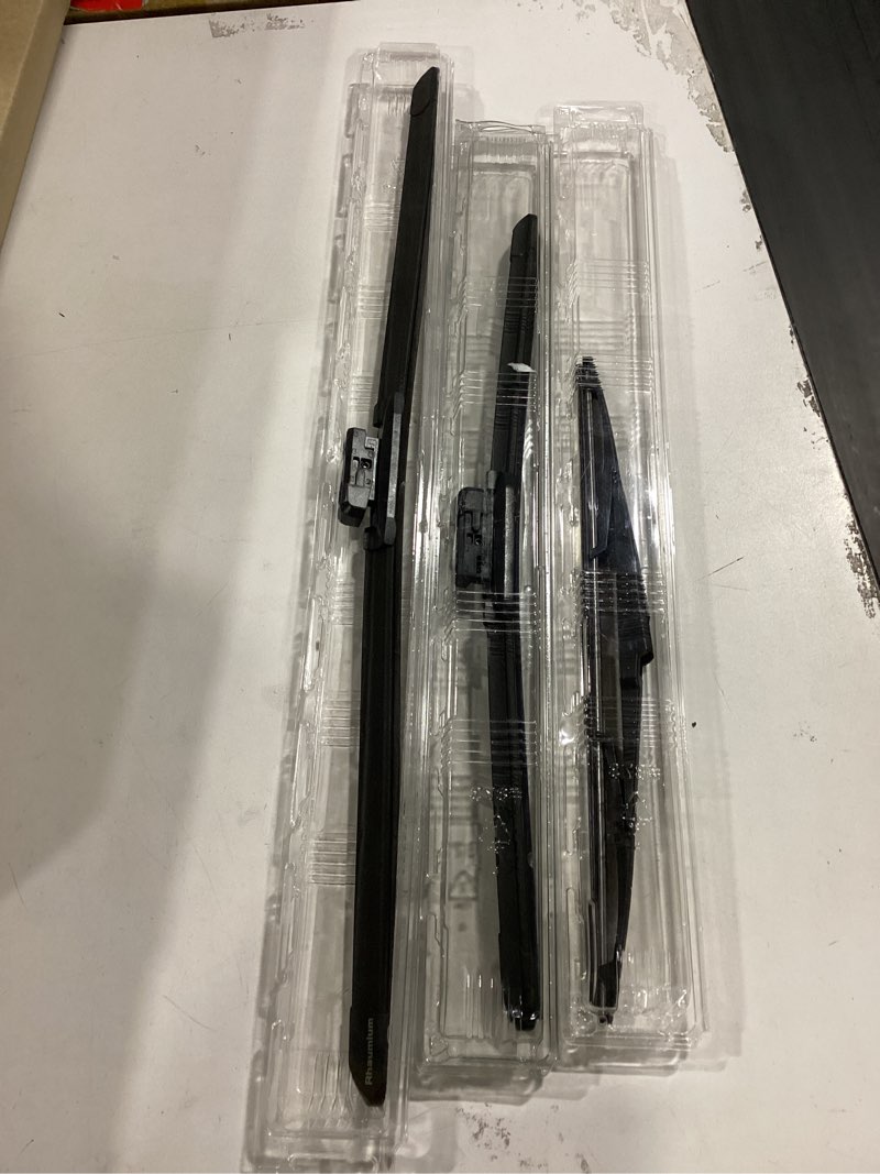 Condition photo showing Good Condition for pack of 3 wiper blades 24"+18"+14"; lab tested 500k endurance & high/low temp; optimized pressure; specific for mazda cx-5 (2017-2025), mazda cx-9 (2016-2023)